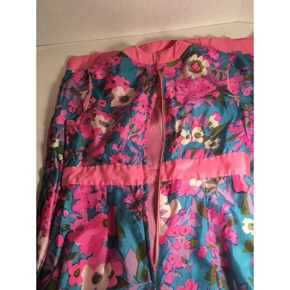Vintage 1960s MCM Hostess Dress Saks Fifth Avenue Long Maxi Floral Size 11 - Picture 12 of 12